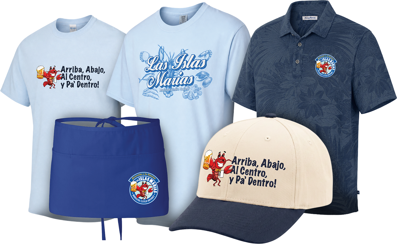 Local business branded apparel collection